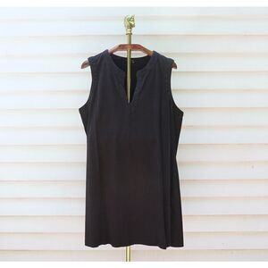 Lands’ End Navy Blue 100% Cotton Shift Dress